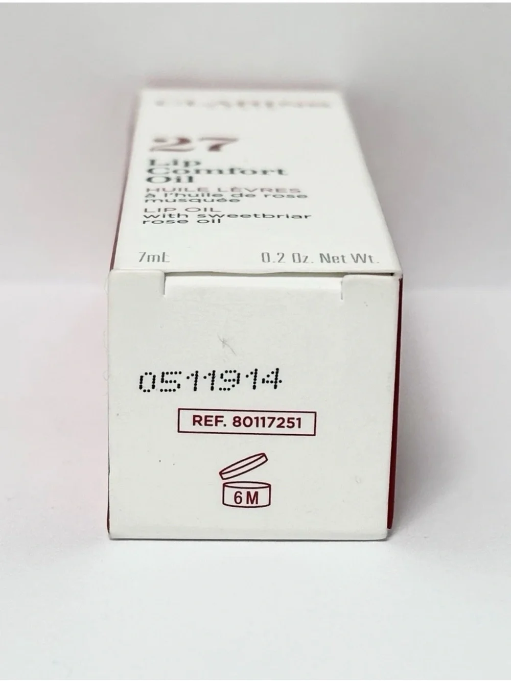Clarins Lip comfort oil #27 Fleeting Dew, New in Box 7 ml / 0.2 oz.